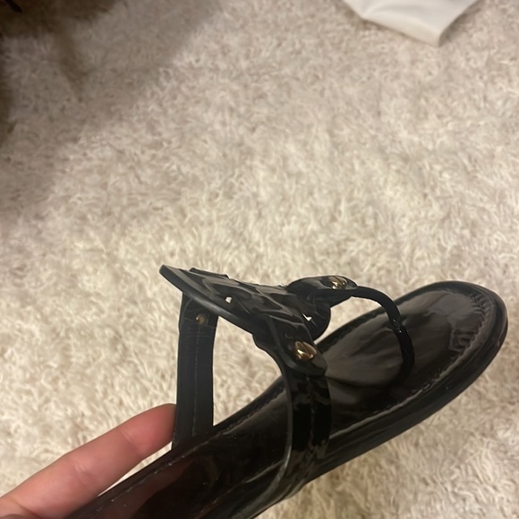 Tory Burch Black Miller Sandal, Patent Leather - Picture 4 of 6